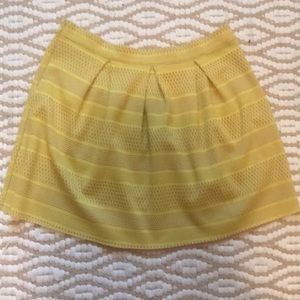 Yellow lace A line skirt!
